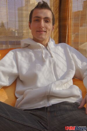 Marek shows off his hard dick