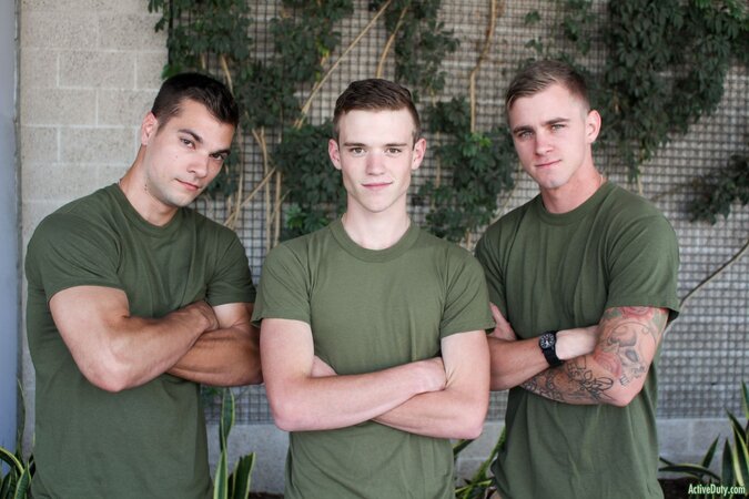 Ryan Jordan, Princeton Price and Scott Finn fuck each other