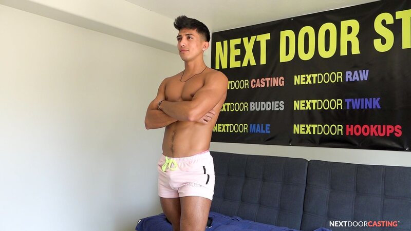 Romeo Foxx strokes his hard dick