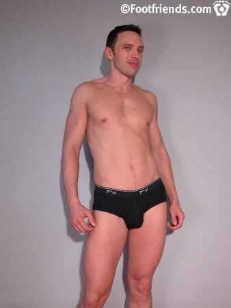 Dylan West shows off his feet and cock