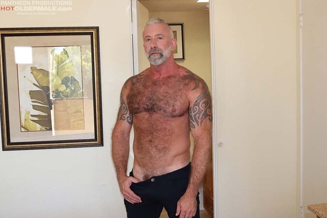 Lance Charger shows off his hard dick