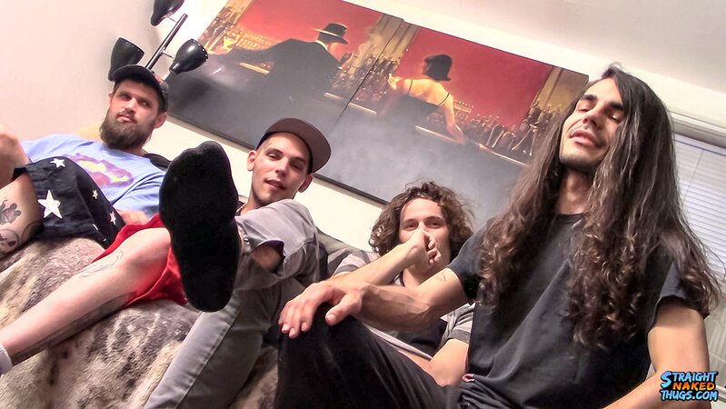 Devin Reynolds, Dean Inja, Nolan and Drac jerks off together