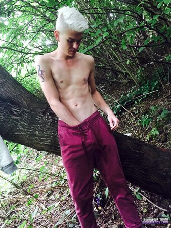 Titus Snow gets his untouched cock stroked