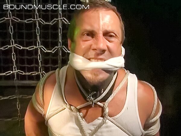 Dominik Mann feels pleasure and pain with nipple clamps