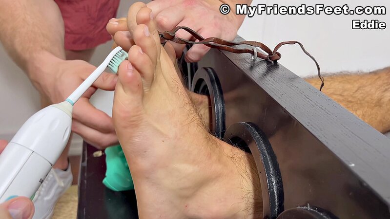 Clay T and Eddie Cambio engage in a foot fetish battle of wits
