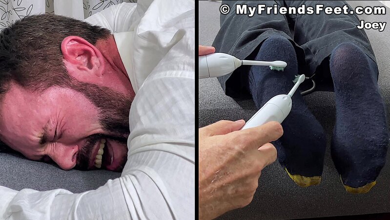 Joey can't escape the intense tickling of his hyper-sensitive feet