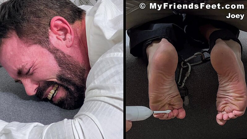 Joey can't escape the intense tickling of his hyper-sensitive feet
