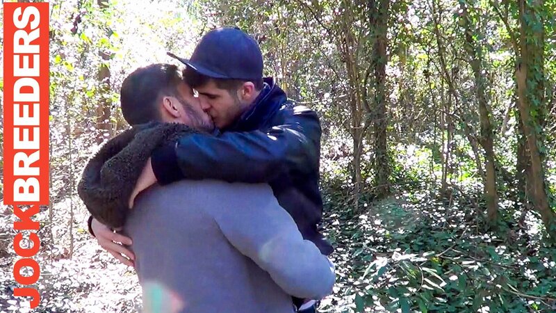 Brogan Reed and Lance Matthews have outdoor sex in the chilly woods