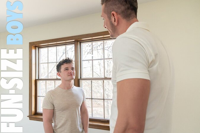 Jay Stryker gives Grant Ducati a hard bareback fuck on the bed