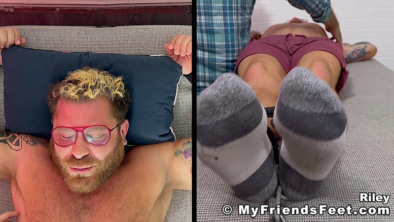 Riley is tickled from head to toe