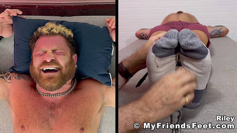Riley is tickled from head to toe