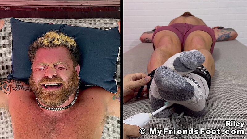 Riley is tickled from head to toe