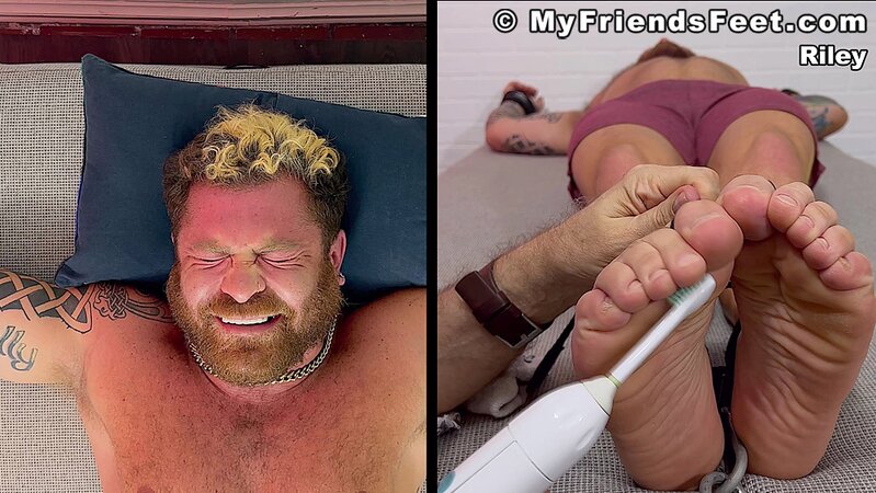 Riley is tickled from head to toe