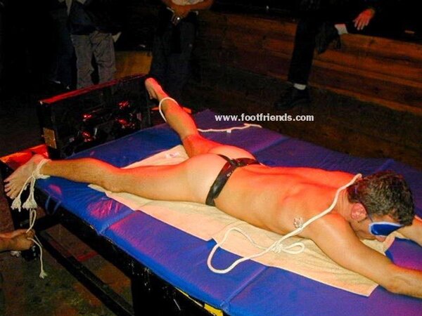 Dave Brown submits to bondage and tickling for his new stage role