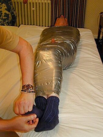 Dave Brown submits to bondage and tickling for his new stage role