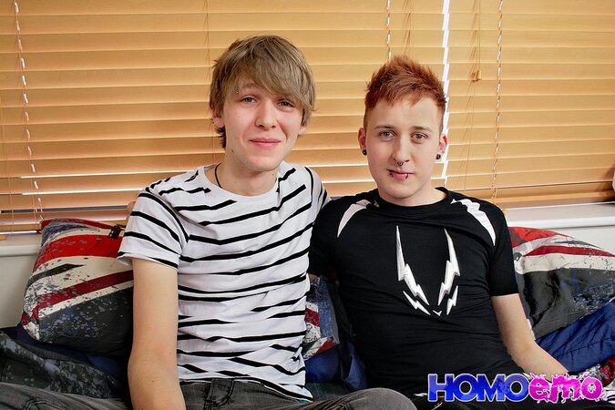 Josh Dixon struggles to fit Josh Frey's fat cock in his mouth