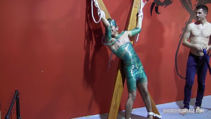 Tye dominates Whiskey with bondage and flogging