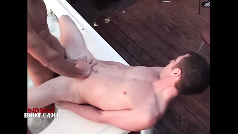 JJ MCQ fucks KB Cox's ass at the poolside
