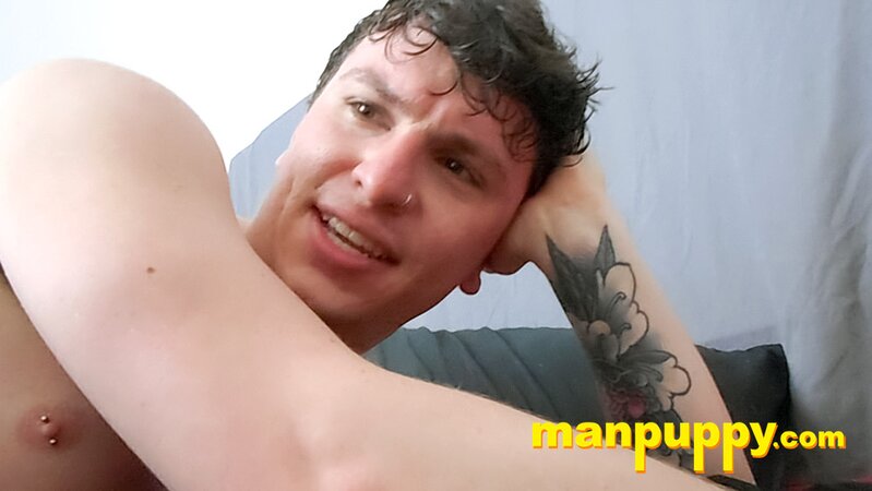 Christian Marx plays with his hole to tempt the viewer