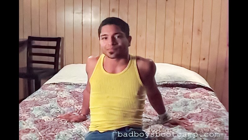 Enrique enjoys a solo masturbation session while watching porn
