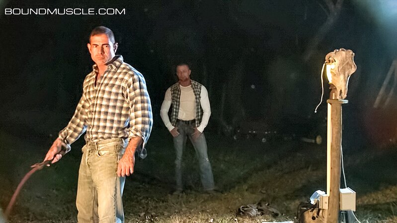 Tober Brandt is tied up and whipped by Nick Moretti's bullwhip