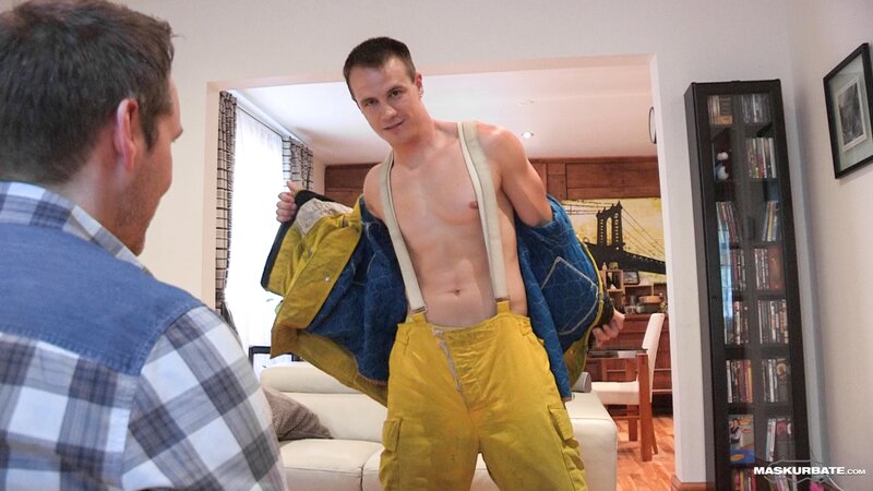 Pascal films Ricky stroking his big cock