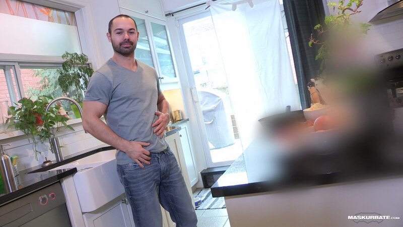 Pascal films Alexandre stroking cock raw