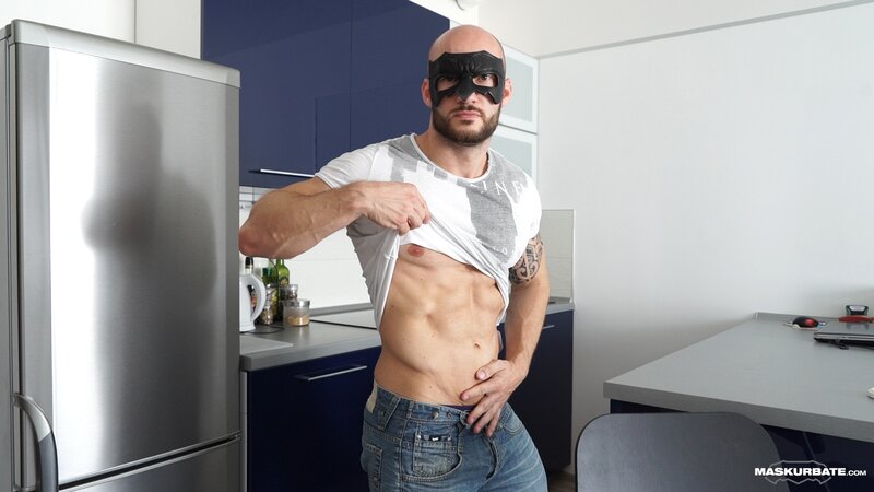 David Boss jerks off in new apartment for debut