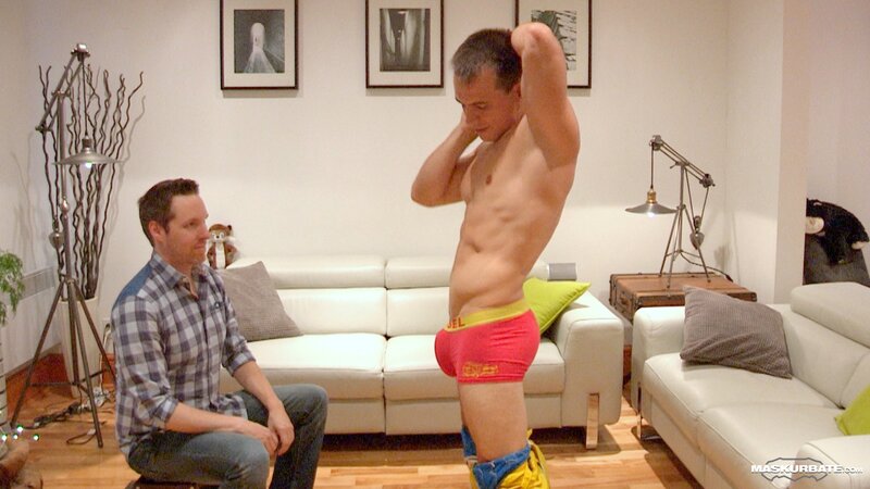 Ricky strips as fireman and jerks off for Pascal