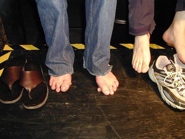 Footguys show meaty feet at Foot Friends NYC event