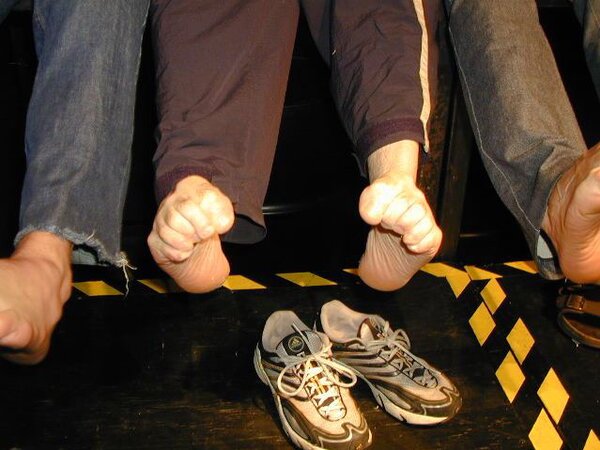 Footguys show meaty feet at Foot Friends NYC event