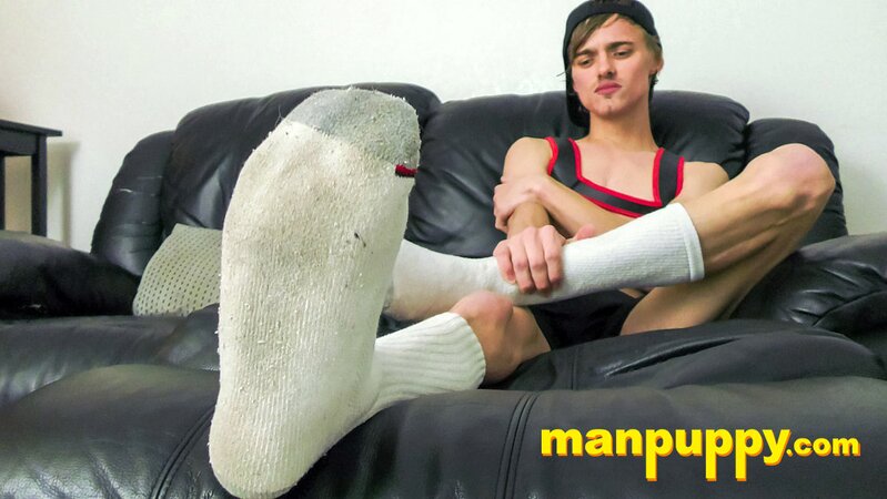 Frank Funsize forces you to rub your crotch on his feet