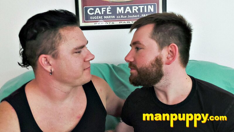 Kaleb DeWulf and Leo Blue lock lips and drool in passion