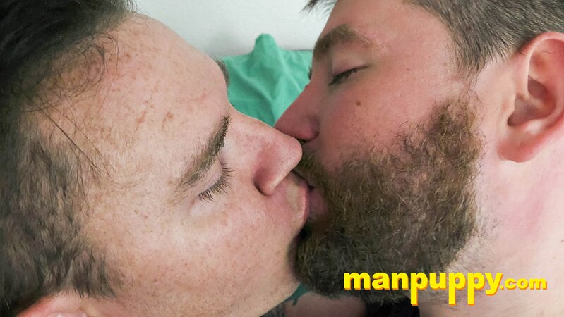 Kaleb DeWulf and Leo Blue lock lips and drool in passion