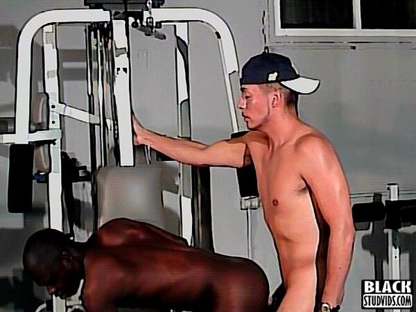 Trevor fucks Ricky Parker’s black ass hard
