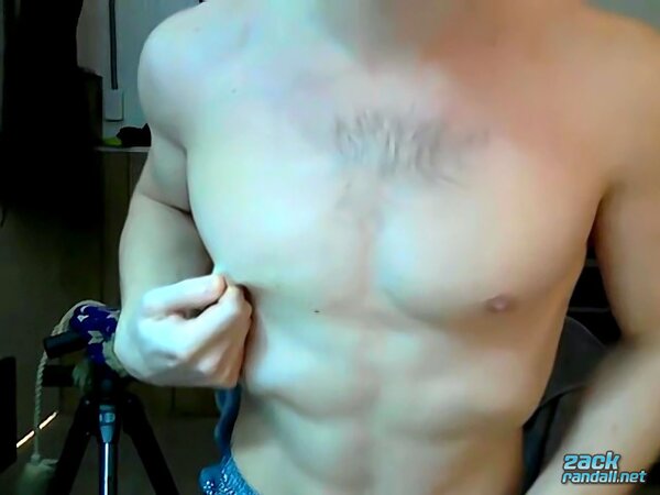 Zack Randall sucks his own cock before Tyler Haycock joins for a show
