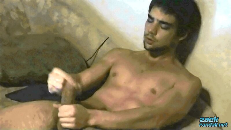 Zack Randall sucks his own cock and cums for fans