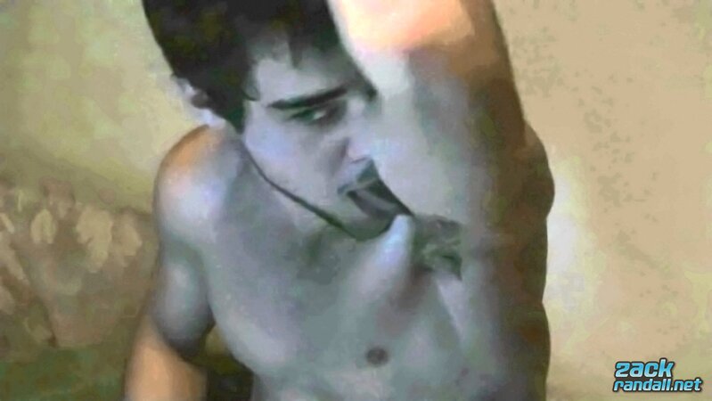 Zack Randall sucks his own cock and cums for fans